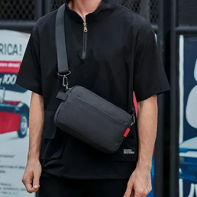 Маленькие Мужские сумки через плечо 2023, брендовые японские сумки с  боковым ремнем для сотового телефона, мужская сумка, мужские повседневные  сумки, дорожный кошелек | AliExpress