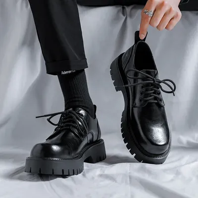 Мужские туфли на платформе фото