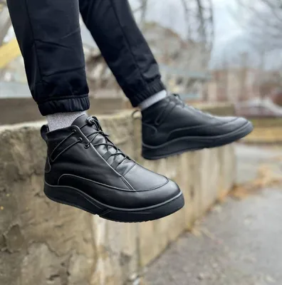 Мужские зимние ботинки черные Gross: продажа, цена в Киеве. Мужские ботинки  от \