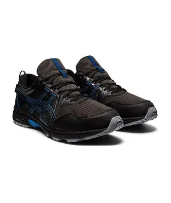 Купить Кроссовки Мужские ASICS GEL-VENTURE 8 WATERPROOF BLACK/REBORN BLUE  1011A825-003 в черном цвете