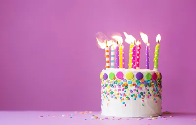Обои свечи, торт, cake, sweet, decoration, Happy, День Рождения, Birthday  картинки на рабочий стол, раздел праздники - скачать