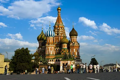 Фотографии Москва Собор Россия Памятники St. Basil's Cathedral Купол