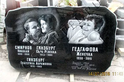Изготовление портрета на памятник по цене 14000 рублей в СПб