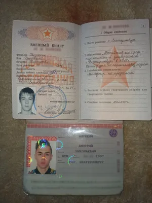 Екатеринбуржец утверждает, что военкомат выдал ему военный билет с чужой  фотографией | e1.ru - новости Екатеринбурга