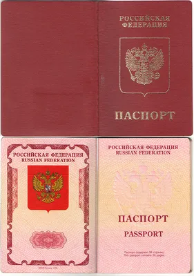 Скан обложки обычного загранпаспорта России (образца 1998 года) — Abali.ru