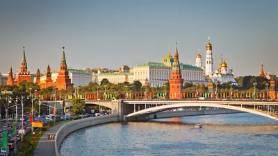 Скачать обои мост, Москва, Кремль, набережная, Moscow, Москва-река, раздел  город в разрешении 1920x1080