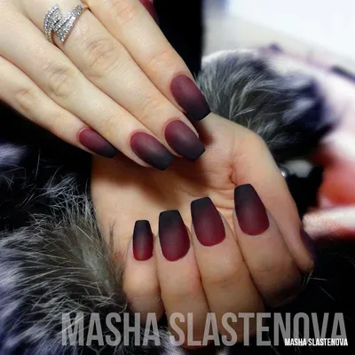 марсала, наращивание ногтей, форма пуанты, матовые ногти | Manicure, Nails,  Beauty