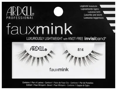 Купить накладные ресницы Ardell Faux mink 814, норка, цены в Москве на  Мегамаркет | Артикул: 100026223585