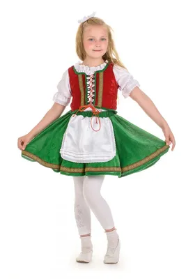 3pcs Authentic Oktoberfest Dirndl Dress German Female Tracht Green  \"Almrausch\" | eBay