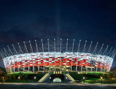 Грандиозные сооружения человечества: \"Национальный стадион\" (г. Варшава) и  \"Донбасс Арена\" (г. Донецк).