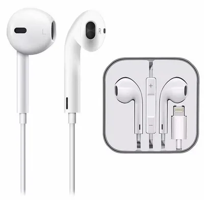 Наушники Вкладыши Apple EarPods Lightning - купить по доступным ценам в  интернет-магазине OZON (964019642)