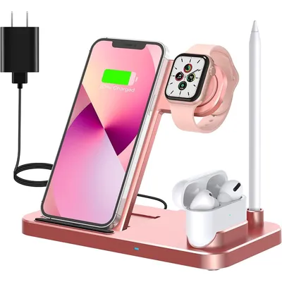 Get your charge on with this space saving 4-in-1 wireless charging sta –  OddGifts.com