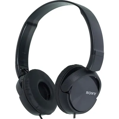 Amazon.com: Sony ZX Series Wired On-Ear Headphones with Mic, Black  MDR-ZX110AP : Electronics