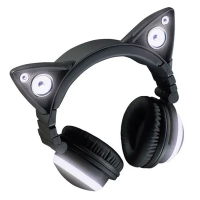 Brookstone Wireless Bluetooth Cat Ear Headphones. Наушники с кошачьими  ушками купить в Москве по приятной цене