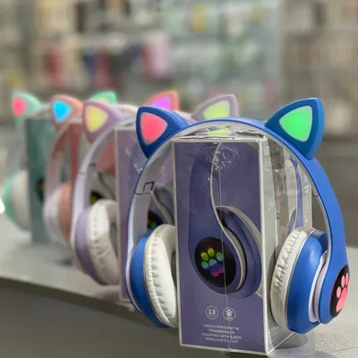 Наушники Bluetooth Hoco W27 Cat Ear, накладные с ушками розовый: купить по  выгодной цене в интернет-магазине Mi-shop