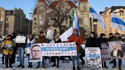 В Финляндии прошли акции в поддержку Алексея Навального и российских  политзаключенных | Новости | Yle Uutiset
