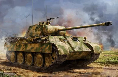 Немецкий средний танк Panther Ausf G раннего позднего производства купить  сборную пластиковую модель для склеивания в Харькове и Украине