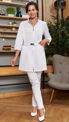 Модний Доктор - Perfect white ✨ Женский медицинский халат «Карина» в белом  цвете и с белыми кнопками - во всех размерах уже в наличии! . 📲 Для  заказа: в Direct/Viber/WhatsApp +38 (098)
