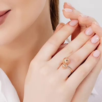 Кольца из золота необычные 💎, купить золотое необычное кольцо в Москве 💍,  цена в каталоге интернет магазина EFREMOV