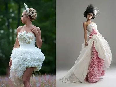 Невероятные свадебные платья -