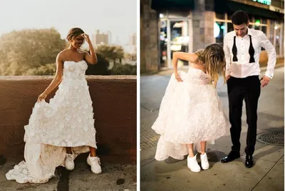 Wedding | wedding inspiration | свадебный образ с кроссовками | Свадебный  образ, Свадебный