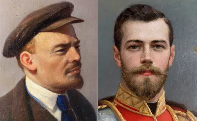 Владимир Ленин и Николай Второй встретились на одном холсте - Журнал  Интересант - interessant.ru