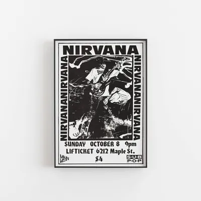 Nirvana concert poster – EMPTY WALL