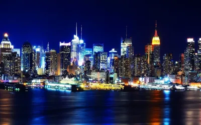 Картинка картинки, обои, улицы города ночью, нью йорк, new york, облака  1680x1050 скачать обои на рабочий стол бесплатно, фото 102012