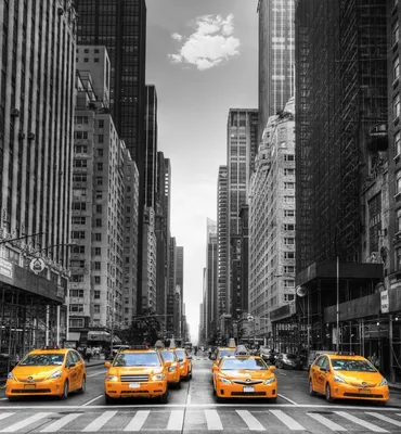 Фотообои Такси Нью Йорка купить на Стену — Цены и 3D Фото интерьеров в  Каталоге интернет магазина allstick.ru