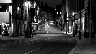 Обои Ночная улица, картинки - Обои для рабочего стола Ночная улица фото из  альбома: (города)