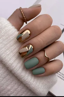 Необычный дизайн ногтей | Stylish nails, Green nails, Gel nails