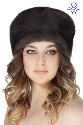 Норковая шапка женская кубанка меховая 3722.118.1689 норка скандинавская  кварц - купить в Москве по выгодной цене