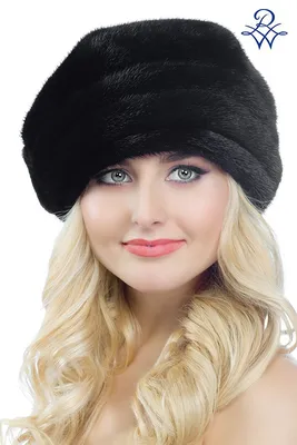 Головной убор меховой женский 2068 шапка Париж норка сканблэк - купить в  Москве по выгодной цене