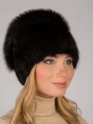 Женская вязаная норковая шапка \"мия\": цена 2719 грн - купить Головные уборы  на ИЗИ | Киев