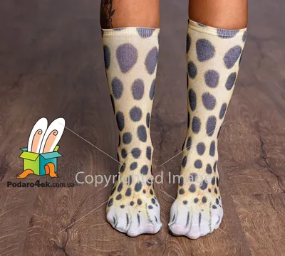 Дикие носки \"Грациозные леопардовые лапки\" купить | 145 грн - Podaro4ek:  цена, отзывы, фото