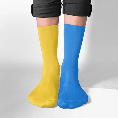 Носки с рисунком 2 пары ( чёрные и жёлтые) World of socks 18243480 купить  за 229 ₽ в интернет-магазине Wildberries