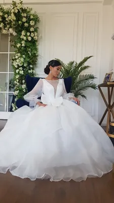 Винтажное свадебное платье с длинным рукавом, Новое поступление 2022,  дизайнерские свадебные платья с высоким воротом и юбкой-годе, иллюзионное  платье | AliExpress