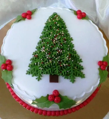 торт на новый год 2017 с елкой и мастикой | Christmas cake, Christmas cake  decorations, Christmas cake designs