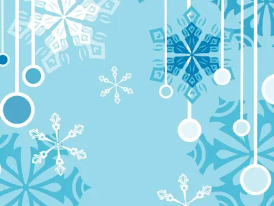 Обои для рабочего стола New Year, снежинки на голубом фоне фото - Раздел  обоев: Новогоднее настроение (Новый год и рождество)