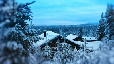 Новогодняя финляндия. | Премиум Фото