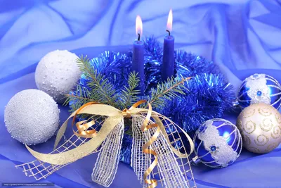 Скачать обои новогодняя, композиция, свечи, шары бесплатно для рабочего  стола в разрешении 4368x2912 — картинка №340782