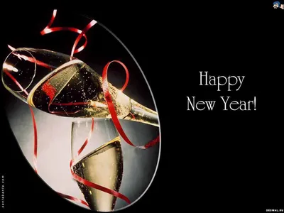 Новогодние бокалы с шампанским: новогодние обои, картинки, фото 1600x1200