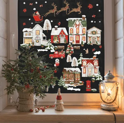 Рождественская Снежинка Электростатическая Наклейка на стену стеклянные окна  наклейки с рождеством домашние украшения наклейки новогодние обои |  AliExpress