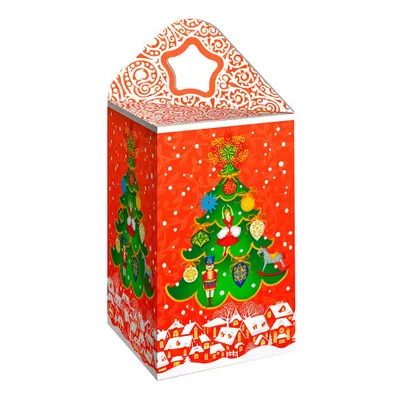 Купить коробка Елкаком Новогодняя подарочная для конфет на 1 кг, цены на  Мегамаркет | Артикул: 100032181013