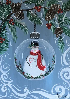 Рисунки на новогоднюю тему на стекле (49 фото) » рисунки для срисовки на  Газ-квас.ком