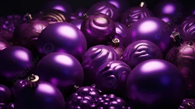 фиолетовые елочные шары собраны друг на друге, 3д иллюстрация, фиолетовые новогодние  шары фон поздравительная открытка, веселого Рождества и счастливого Нового  года фон картинки и Фото для бесплатной загрузки