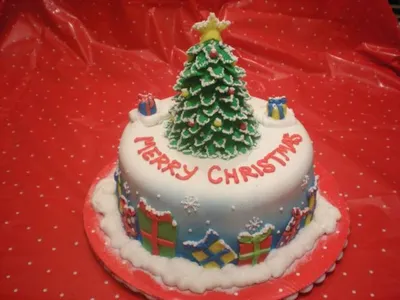 Сказочный новогодний торт - 46 фото
