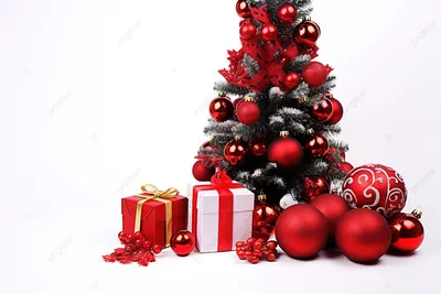 рождественские елки и украшения на белом фоне, высокое разрешение фон  картинки и Фото для бесплатной загрузки