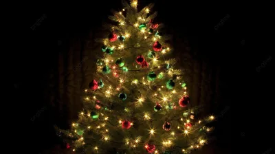 новогодняя елка с разноцветными огнями наверху, покажи мне фото елки фон  картинки и Фото для бесплатной загрузки