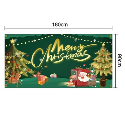 Рождественский фон Рождественский баннер обои для дома, гаража, офиса,  школы – купить по низким ценам в интернет-магазине Joom